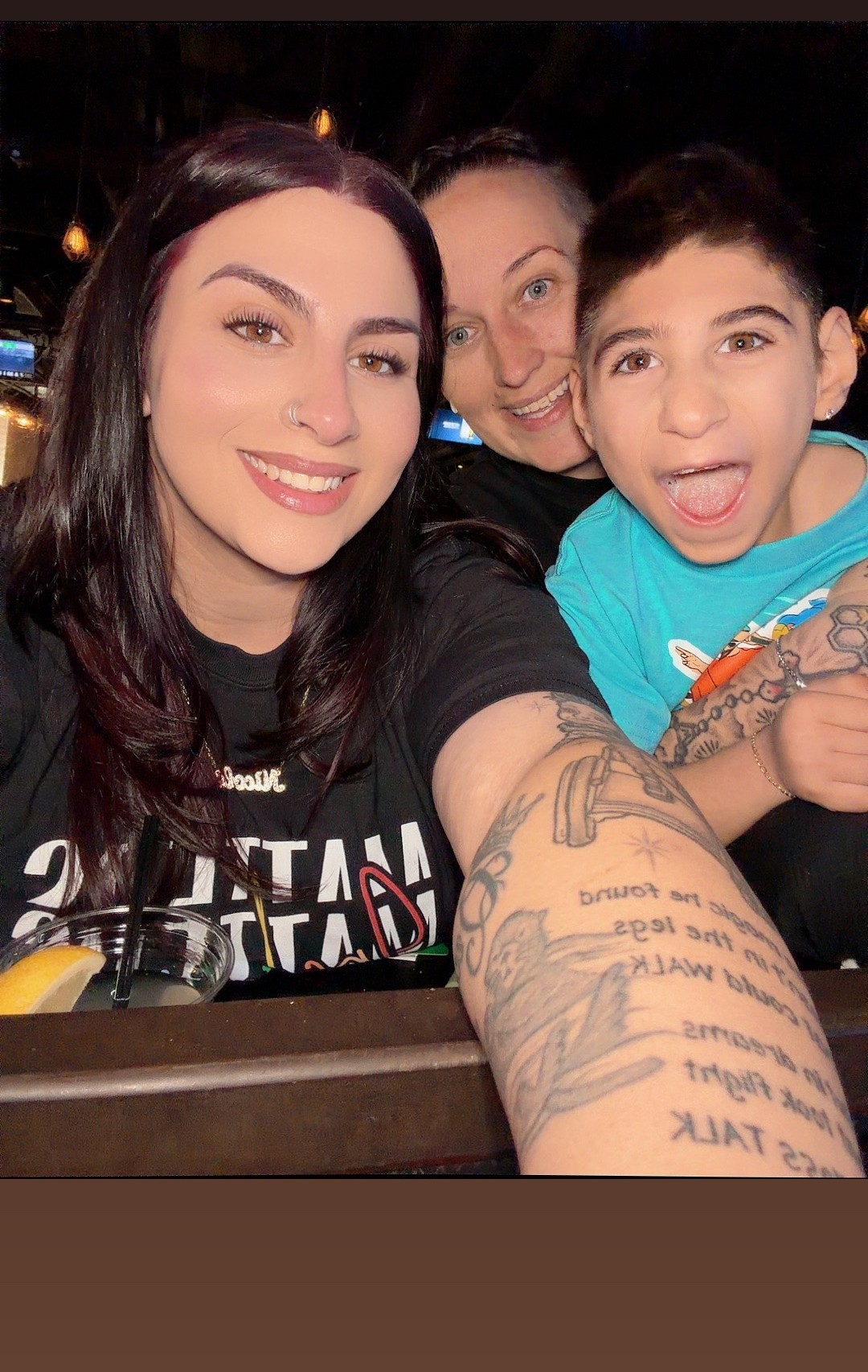 Nicole with her mom and Sal — the family behind Smile Therapy for Kids New Jersey